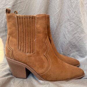 Sam & Libby Brown Heeled Boots